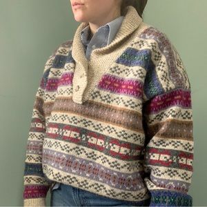 vintage EDDIE BAUER henley sweater